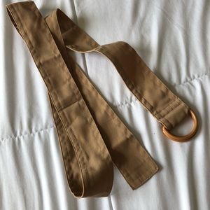 H&M soft cotton/poly belt with double loops